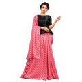 Snuggle Spot Women's Vichitra Saree with Blouse (Gajari, 5-6 Mtrs)