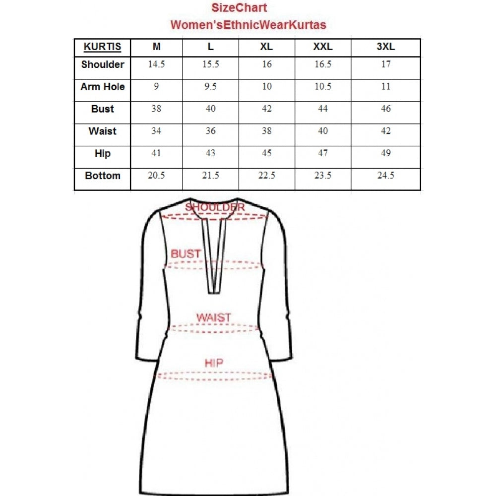 Snuggle Spot Women's Khadi Printed A Line Kurti (Off White, Khadi)