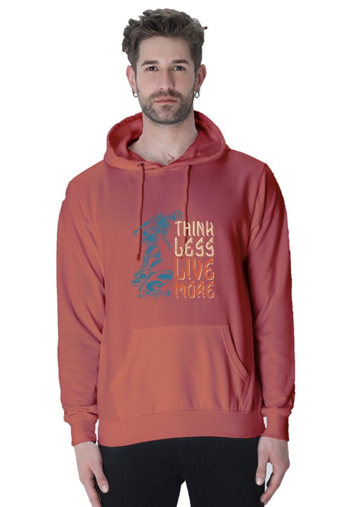 Think Less, Live More Men Hoodie Sweatshirt