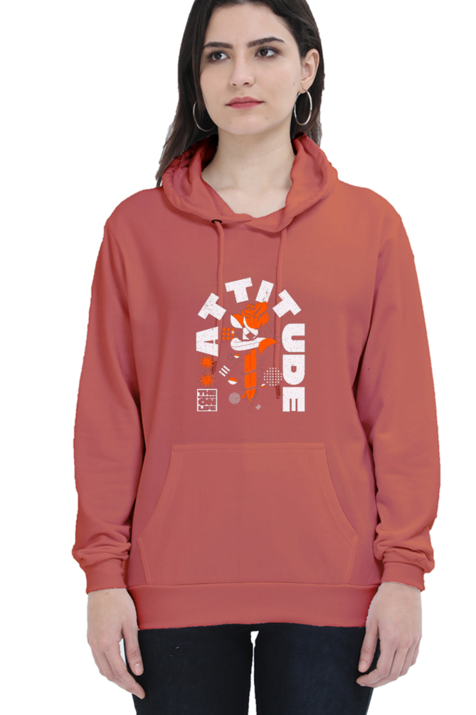 Attitude Women Hoodie Sweatshirt