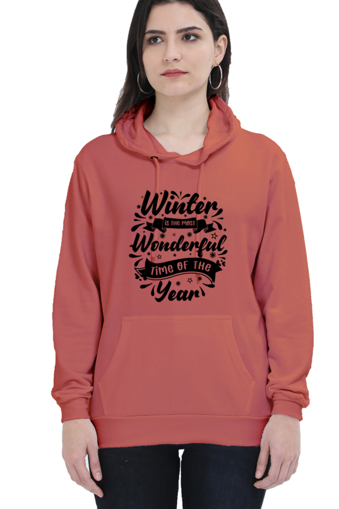 Winter is the most wonderful Hoodie Sweatshirt for Women