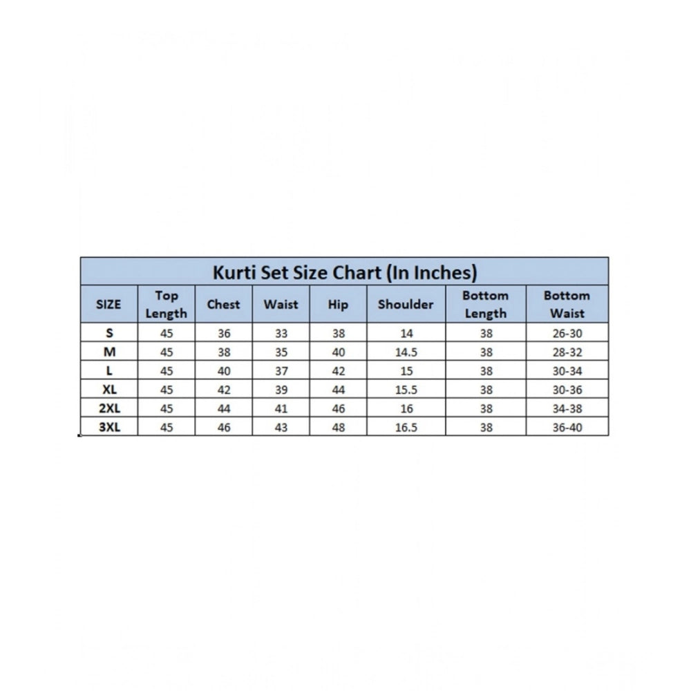 Snuggle Spot Women's Cotton Blend Printed Kurti With Pant Dupatta Set (Rust)