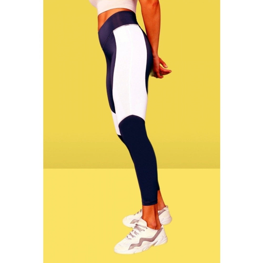 Snuggle Spot Women's Polyster Solid Sport Leggings (Purple)