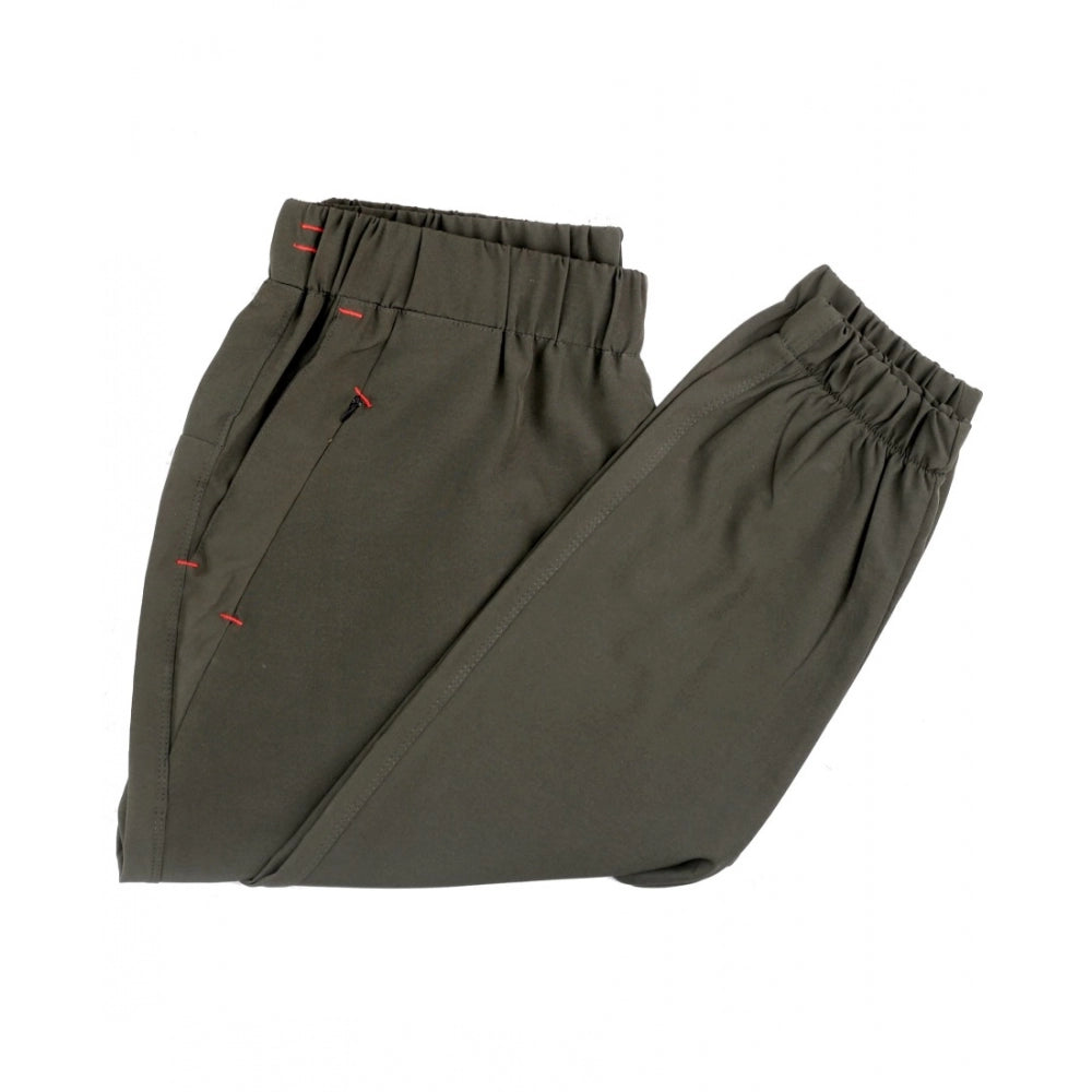 Snuggle Spot Men's Polyster Solid Track Pant-Lower (Dark Green)