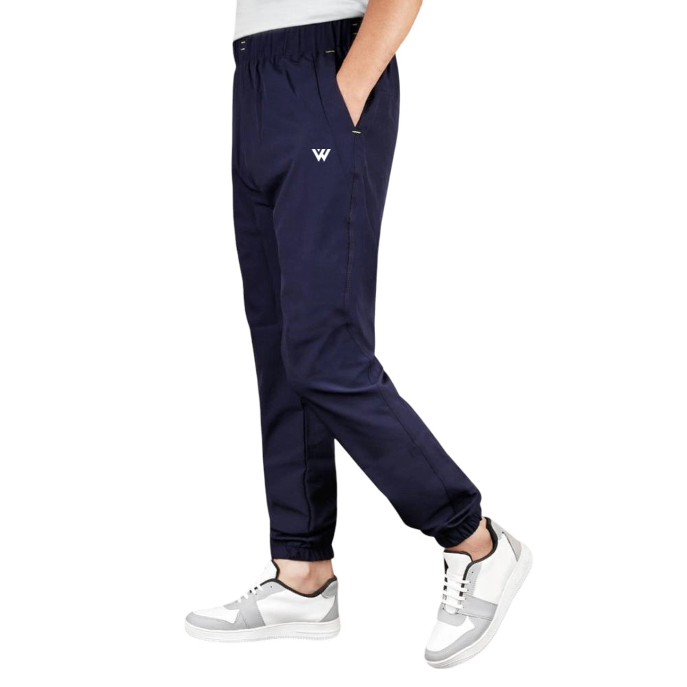 Snuggle Spot Men's Polyster Solid Track Pant-Lower (Navy Blue)