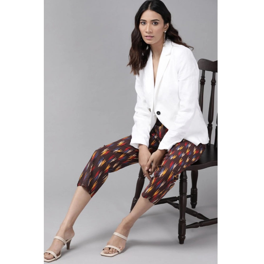 Snuggle Spot Women's Casual Printed Cotton Trouser Pant (MultiColor)