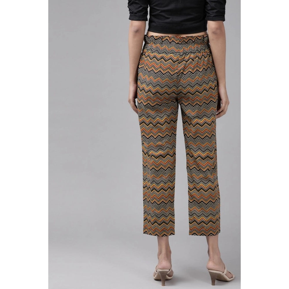 Snuggle Spot Women's Casual Printed Cotton Trouser Pant (MultiColor)