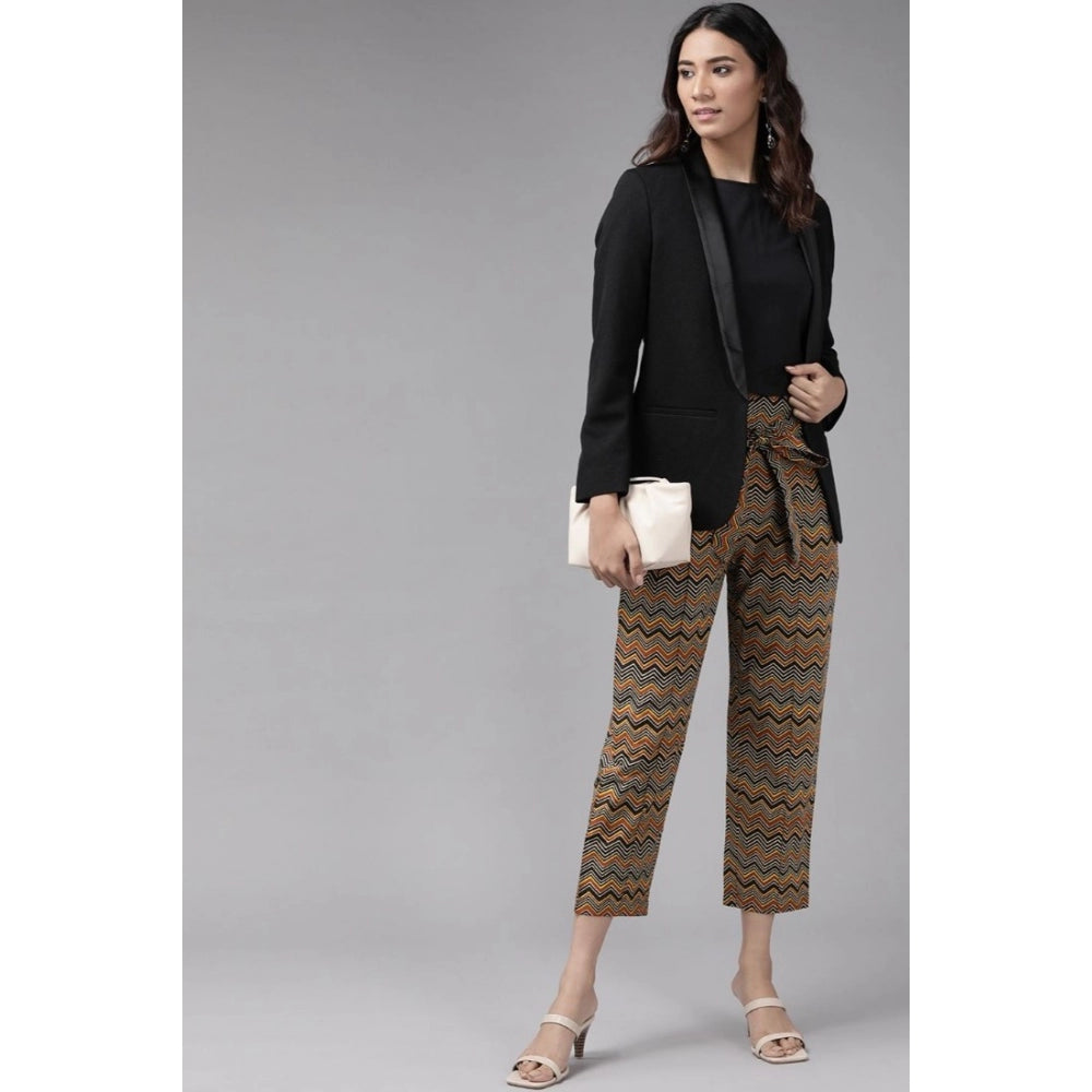 Snuggle Spot Women's Casual Printed Cotton Trouser Pant (MultiColor)