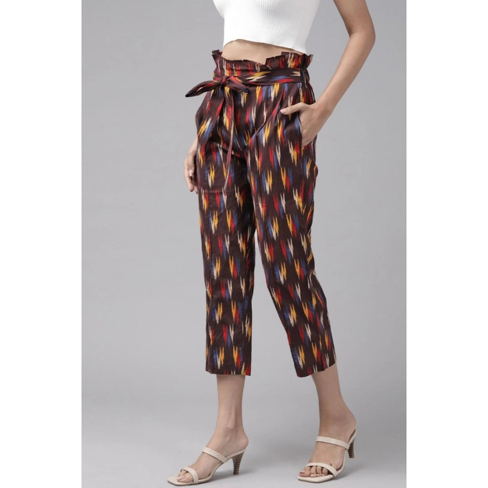Snuggle Spot Women's Casual Printed Cotton Trouser Pant (MultiColor)