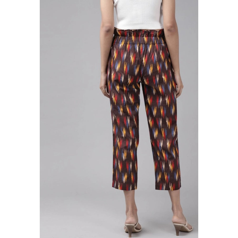 Snuggle Spot Women's Casual Printed Cotton Trouser Pant (MultiColor)