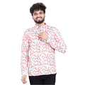 Snuggle Spot Men's Cotton Blended Printed Full Sleeve Shortkurta (Multicolor)