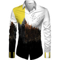 Snuggle Spot Men's Casual Floral Printed Cotton Blend Unstitched Shirt Fabric 1.6 Mtrs (Multicolor)