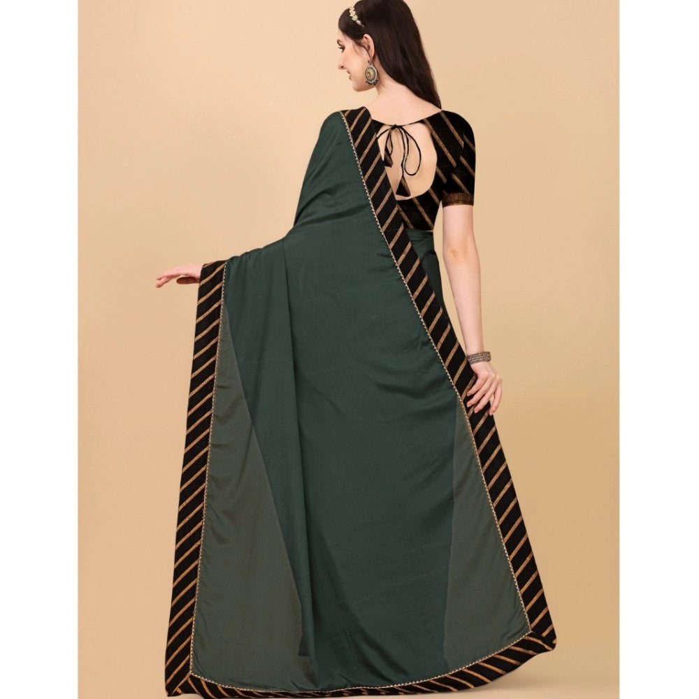 Snuggle Spot Women's Chiffon Self Design Saree With Unstitched Blouse 5.5Mtr (Grey)