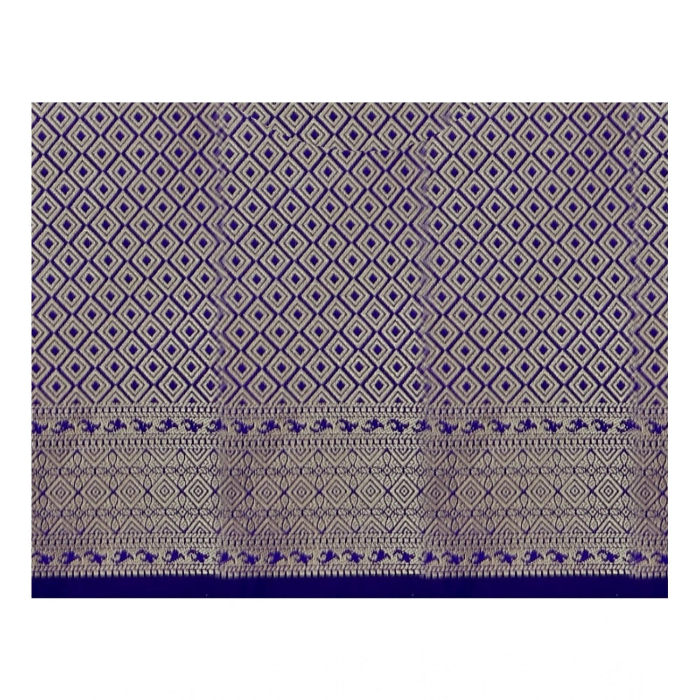 Snuggle Spot Women's Jacquard Woven Saree With Unstitched Blouse 5.5Mtr (Pink)