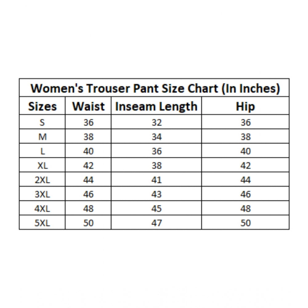 Snuggle Spot Women's Casual Solid Lycra Trouser Pant (Black)