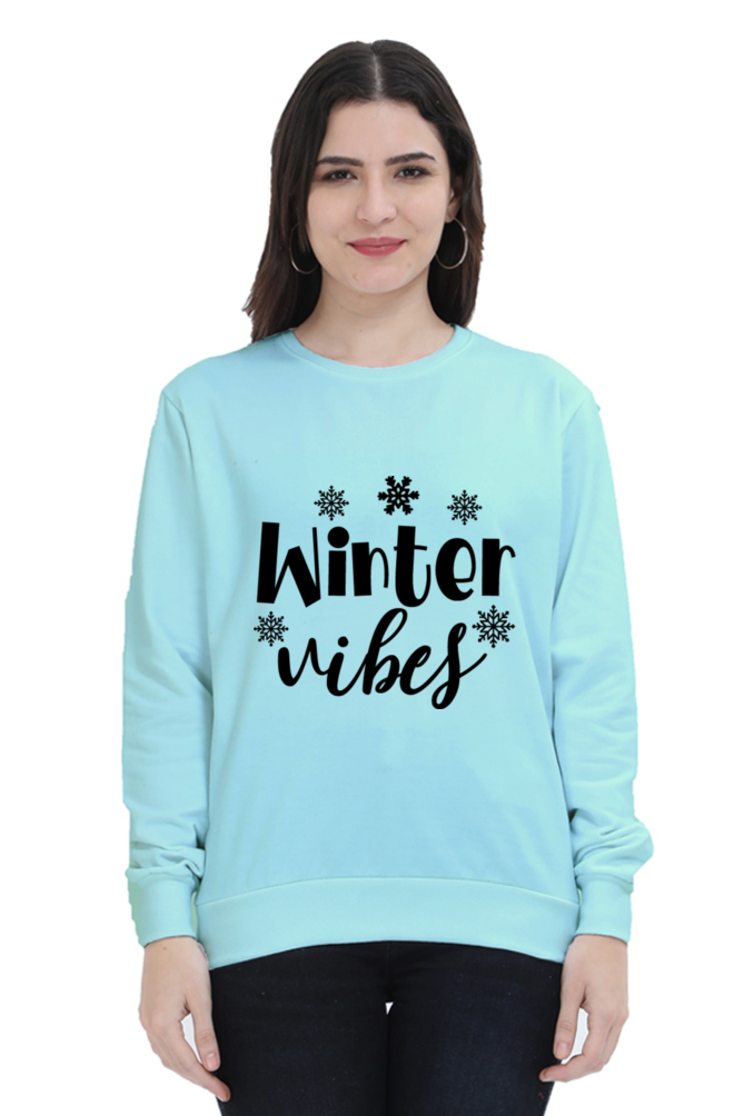 Winter Vibes Lighter Shade Sweatshirt for Women