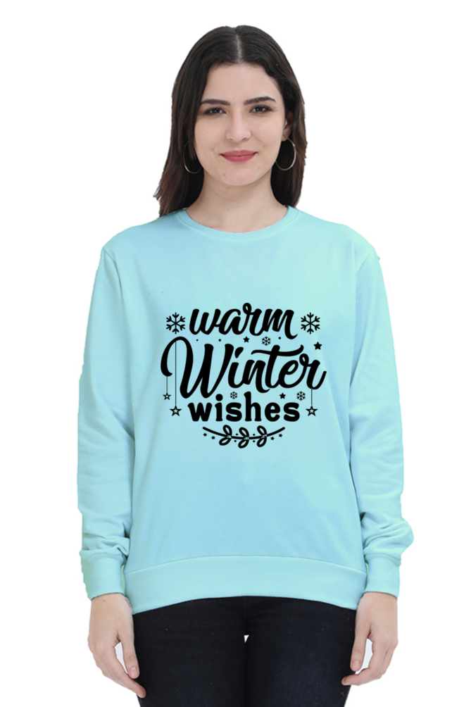 Warm Winter Wishes Lighter Shade Sweatshirt for Women