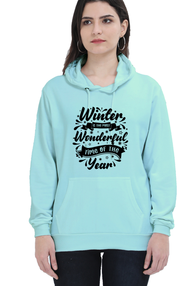 Winter is the most wonderful Hoodie Sweatshirt for Women