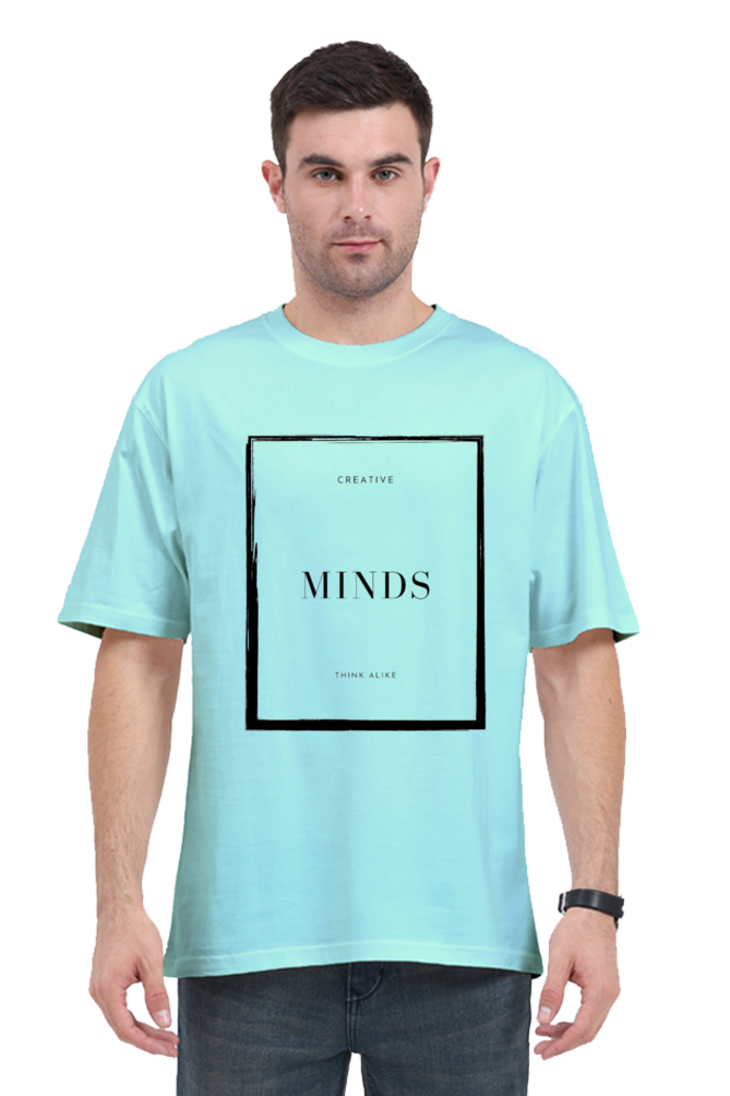 Creative Minds Think Alike Unisex Lighter Shade Round Neck T-shirt