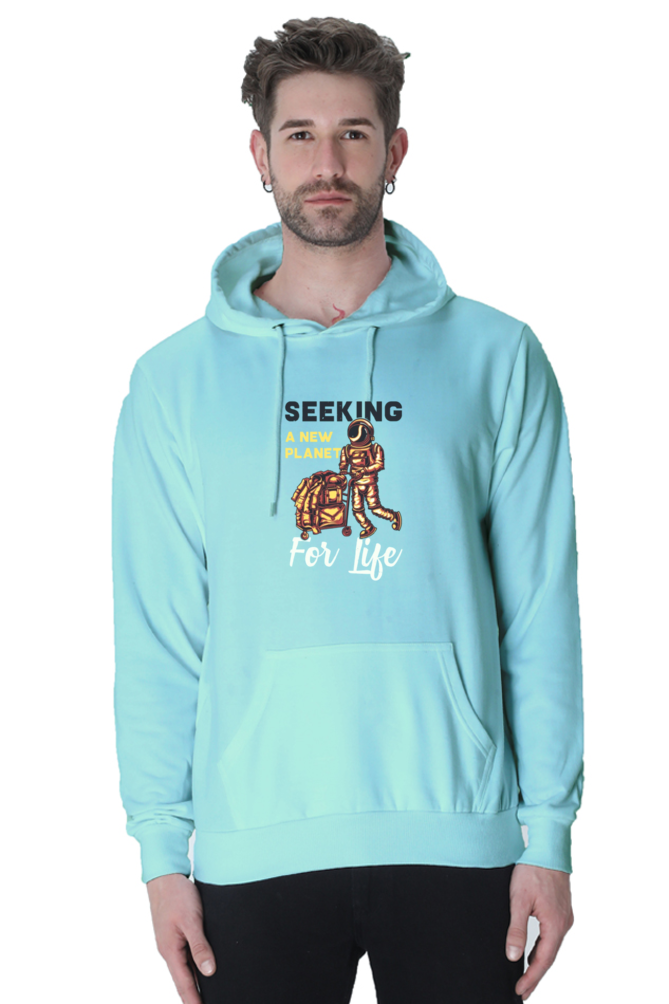 Seeking a New Planet for New Life Men Hoodie Sweatshirt