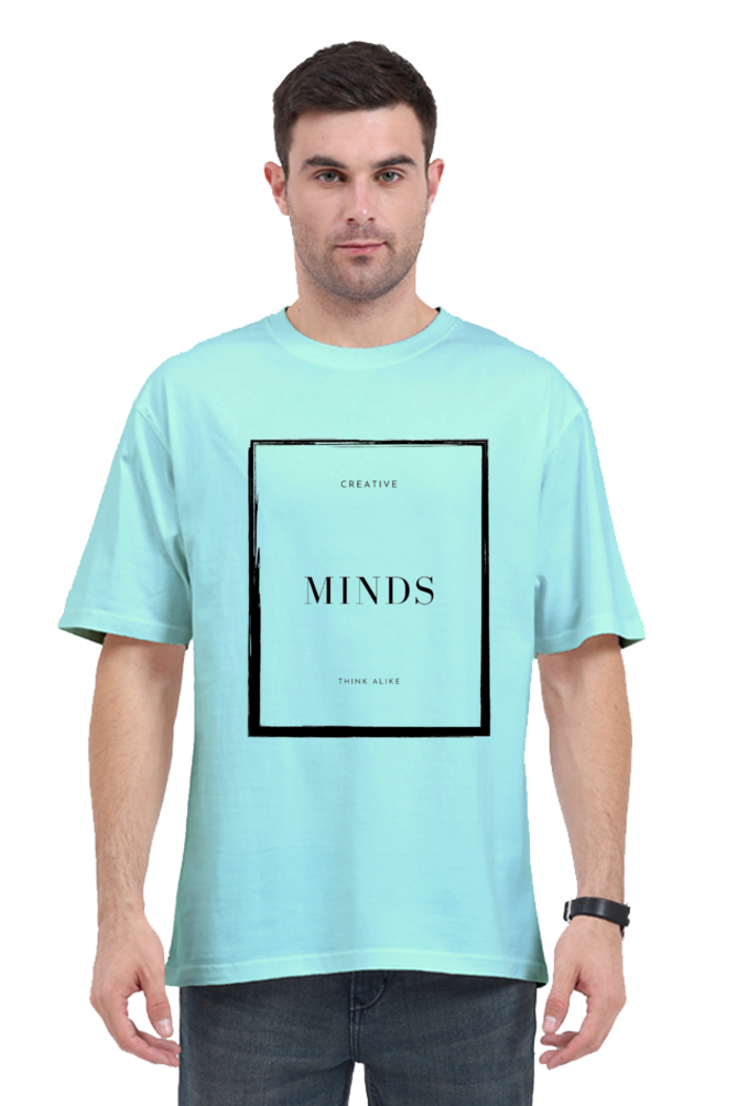 Creative Minds Think Alike Unisex Lighter Shade Round Neck T-shirt