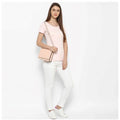 Snuggle Spot Women's Denim Solid Buttoned Jeans (White)