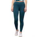 Snuggle Spot Women's Polyester Solid Ankle Length High-Rise Tights (Green)
