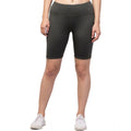Snuggle Spot Women's Polyester Solid Above Knee High-Rise Shorts (Green)