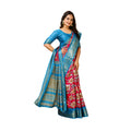 Snuggle Spot Women's Soft Dola Cotton Kalamkari Printed Saree With Unstitched Blouse 5.5Mtr (Pink)