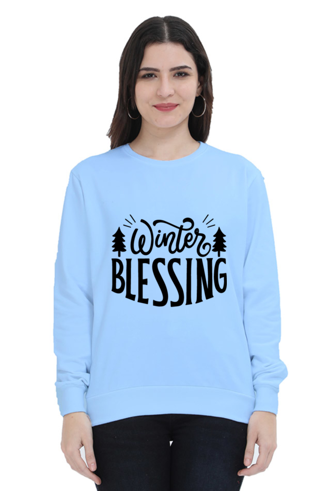 Winter Blessing Lighter Shade Sweatshirt for Women