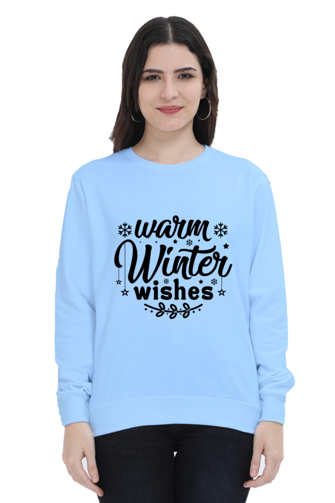 Warm Winter Wishes Lighter Shade Sweatshirt for Women