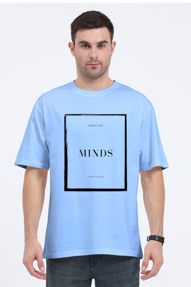 Creative Minds Think Alike Unisex Lighter Shade Round Neck T-shirt