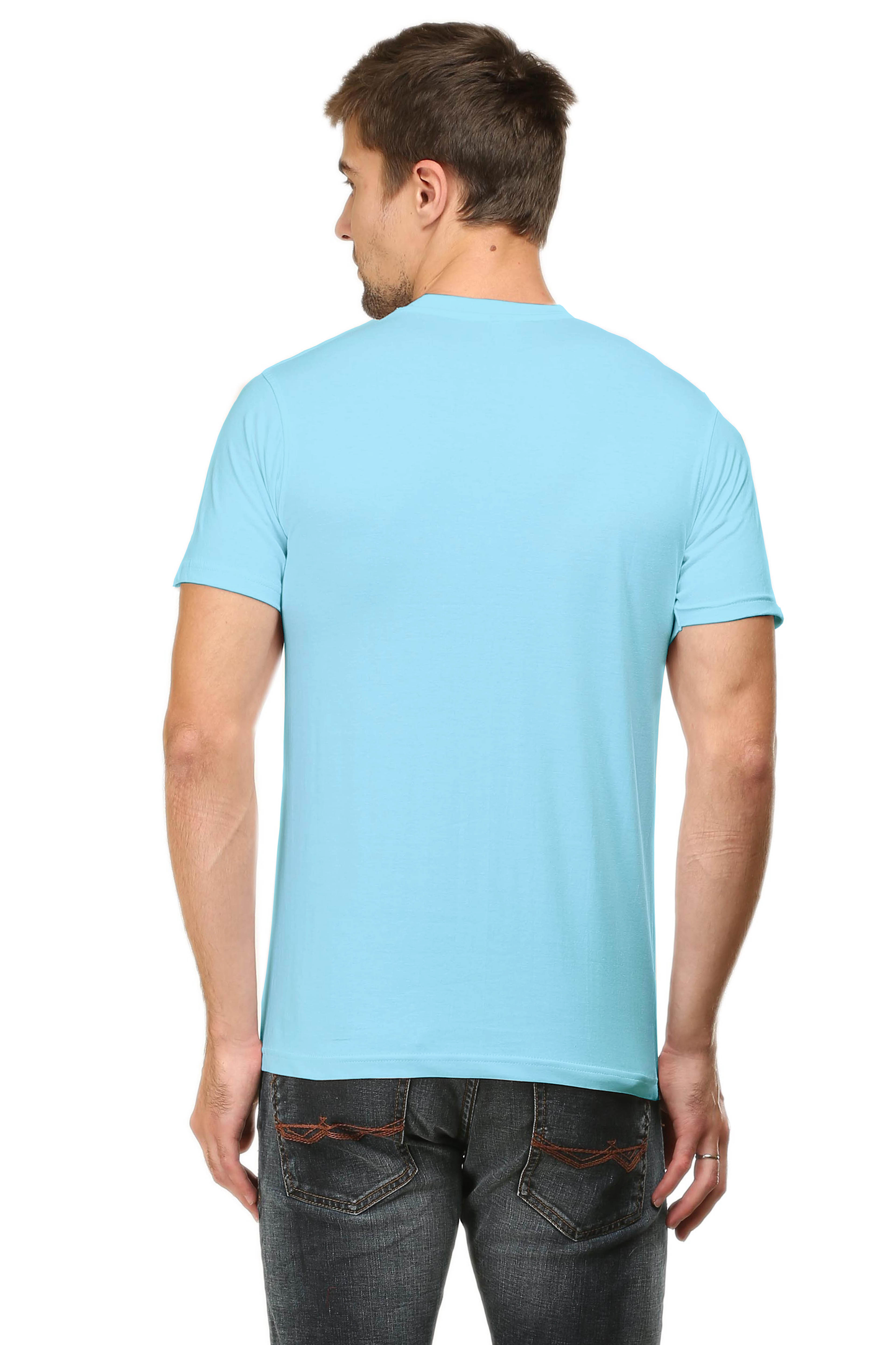 Born to Create Forced to Post Men's Round Neck Lighter Shade T-shirt