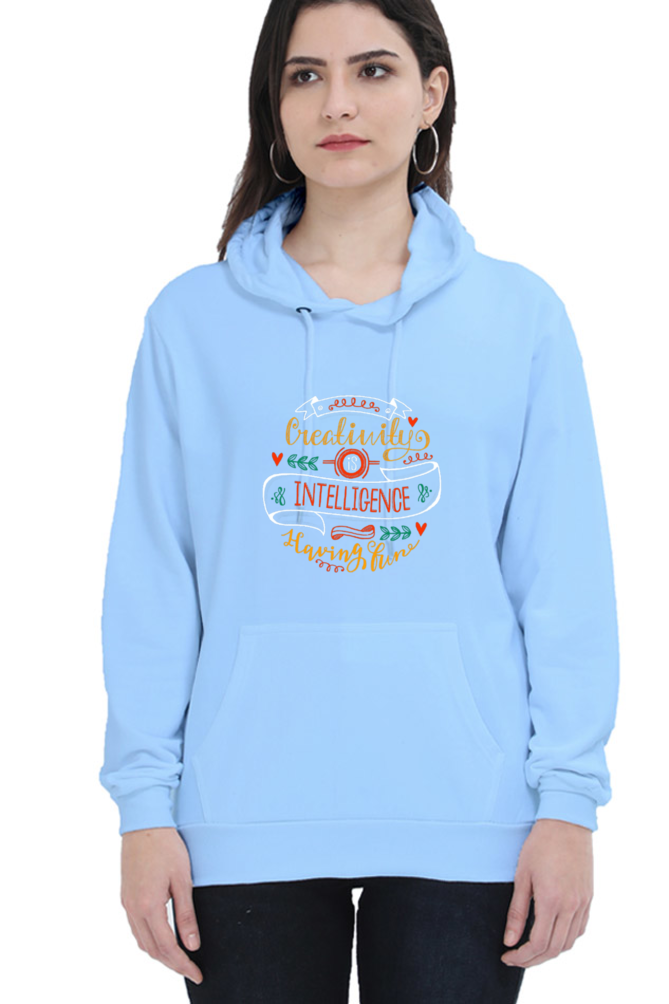 Creativity is Intelligence Having Fun Women Hoodie Sweatshirt