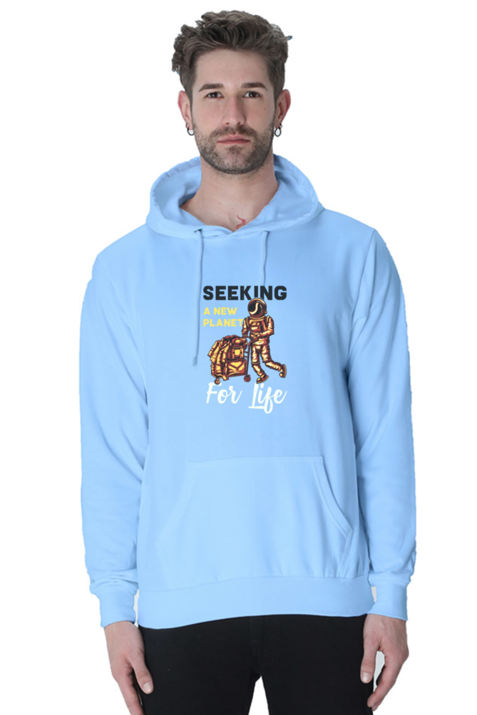 Seeking a New Planet for New Life Men Hoodie Sweatshirt