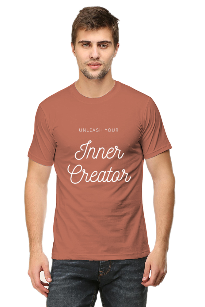 Unleash Your Inner Creator Darker Shade Men's Round Neck T-shirt