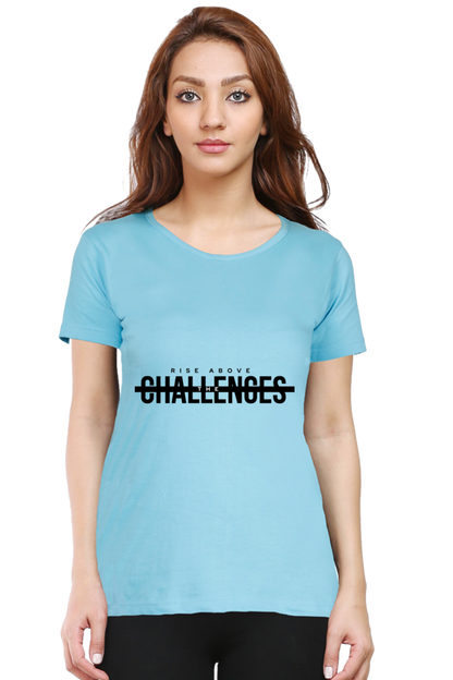 Rise Above Challenges Eco-Conscious Women's Tee