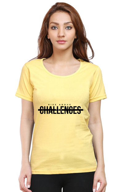 Rise Above Challenges Eco-Conscious Women's Tee