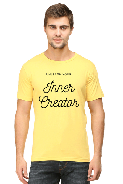 Unleash Your Inner Creator Lighter Shade Men's Round Neck T-shirt