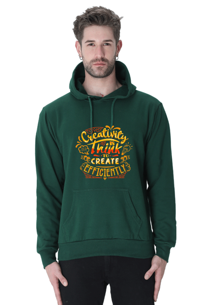 Creativity is Think to Create Efficiently Men Hoodie Sweatshirt