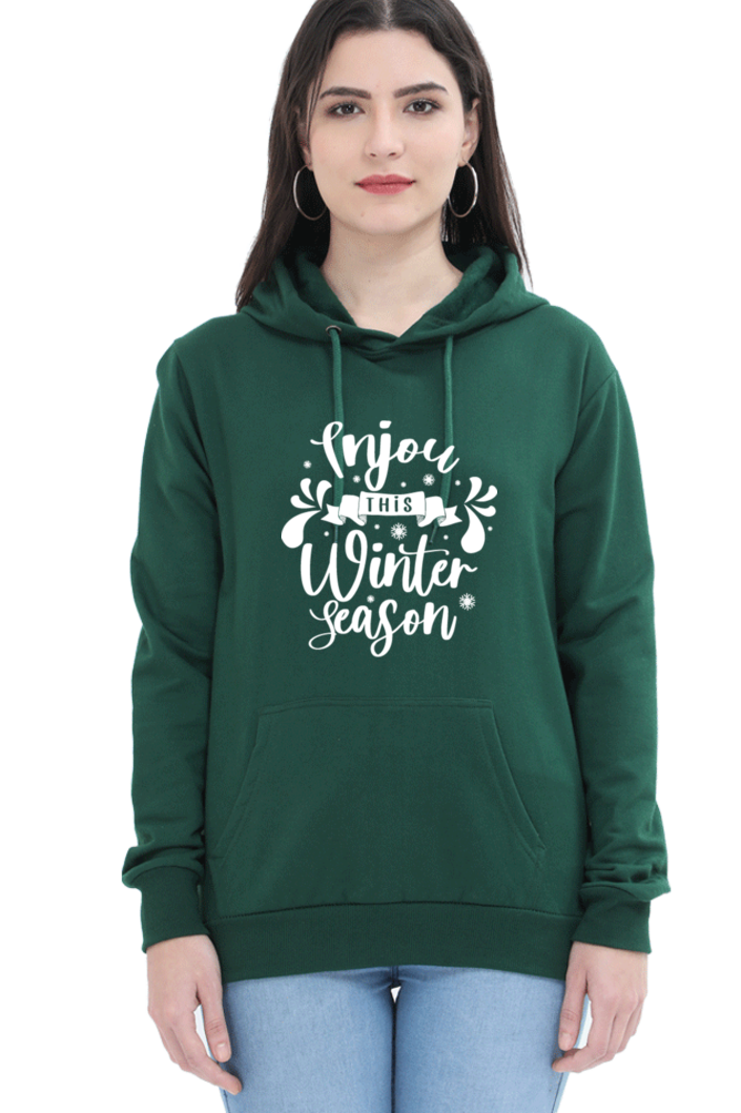 Enjoy This Winter Season Hoodie Sweatshirt for Women