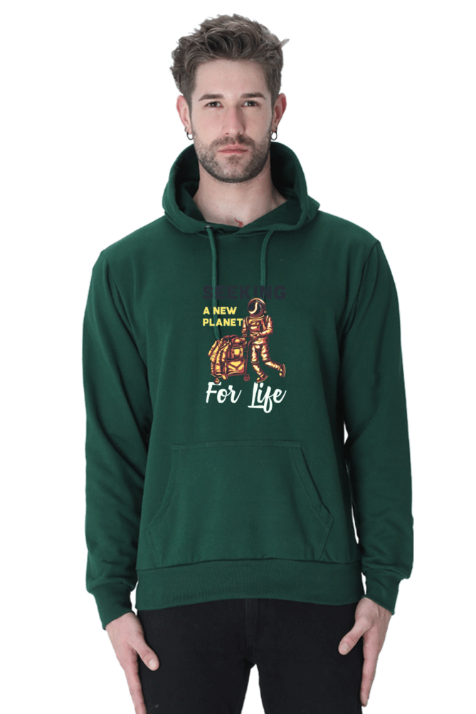 Seeking a New Planet for New Life Men Hoodie Sweatshirt