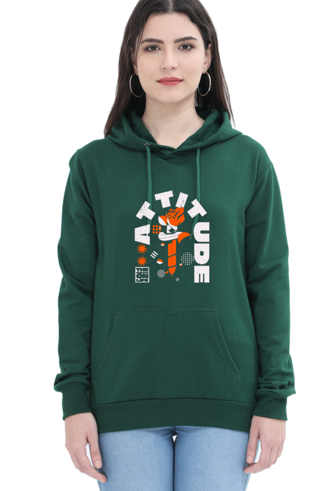 Attitude Women Hoodie Sweatshirt