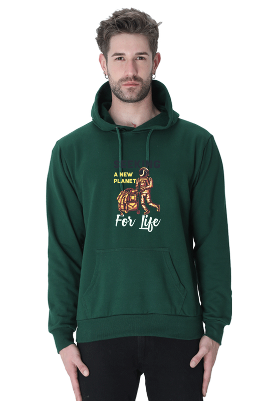 Seeking a New Planet for New Life Men Hoodie Sweatshirt