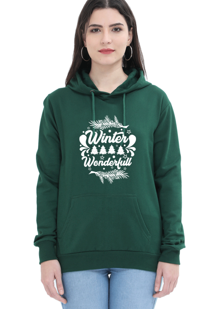 Winter is Wonderful Darker Shade Hoodie Sweatshirt for Women
