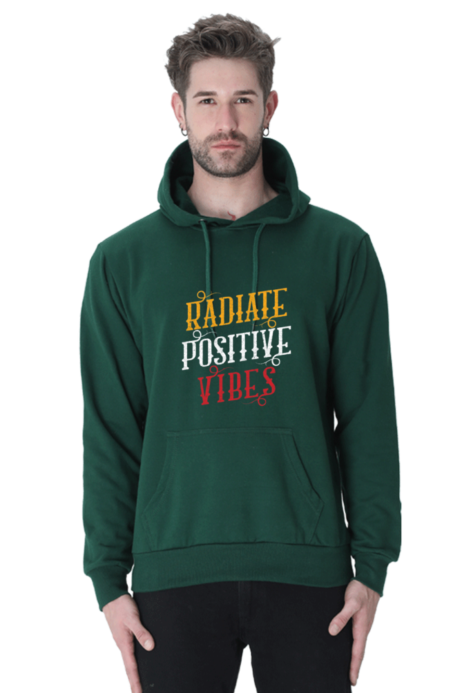 Radiate Positive Vibes Men Hoodie Sweatshirt
