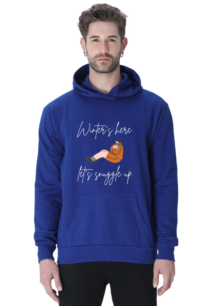 Winters Here...lets snuggle up Hoodie Sweatshirt for Men