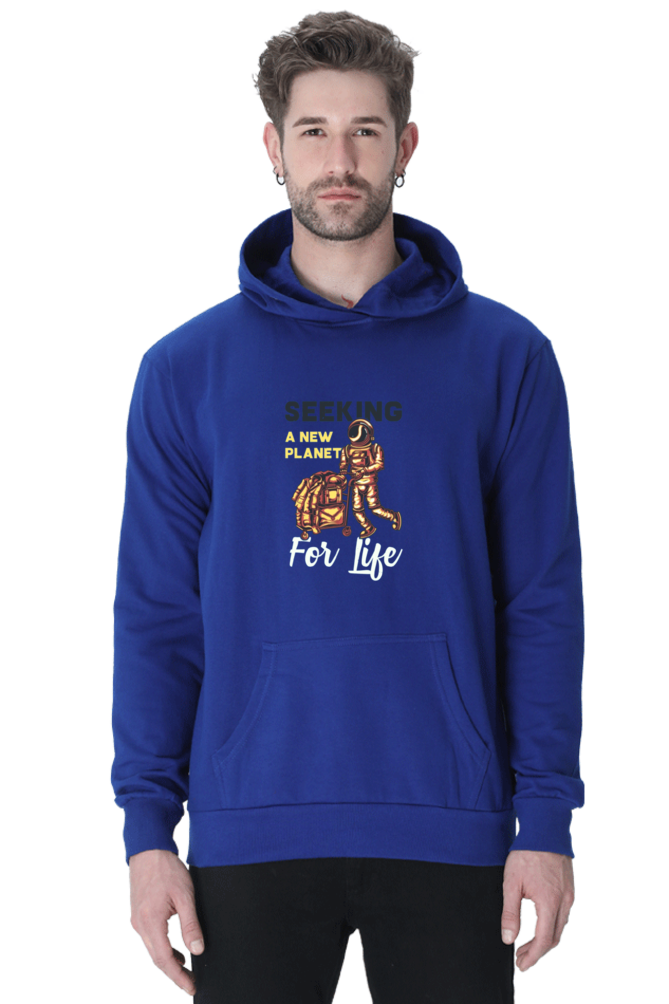 Seeking a New Planet for New Life Men Hoodie Sweatshirt