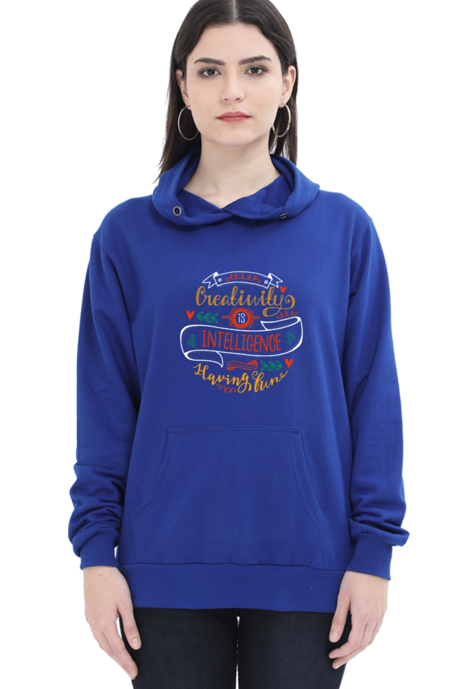 Creativity is Intelligence Having Fun Women Hoodie Sweatshirt