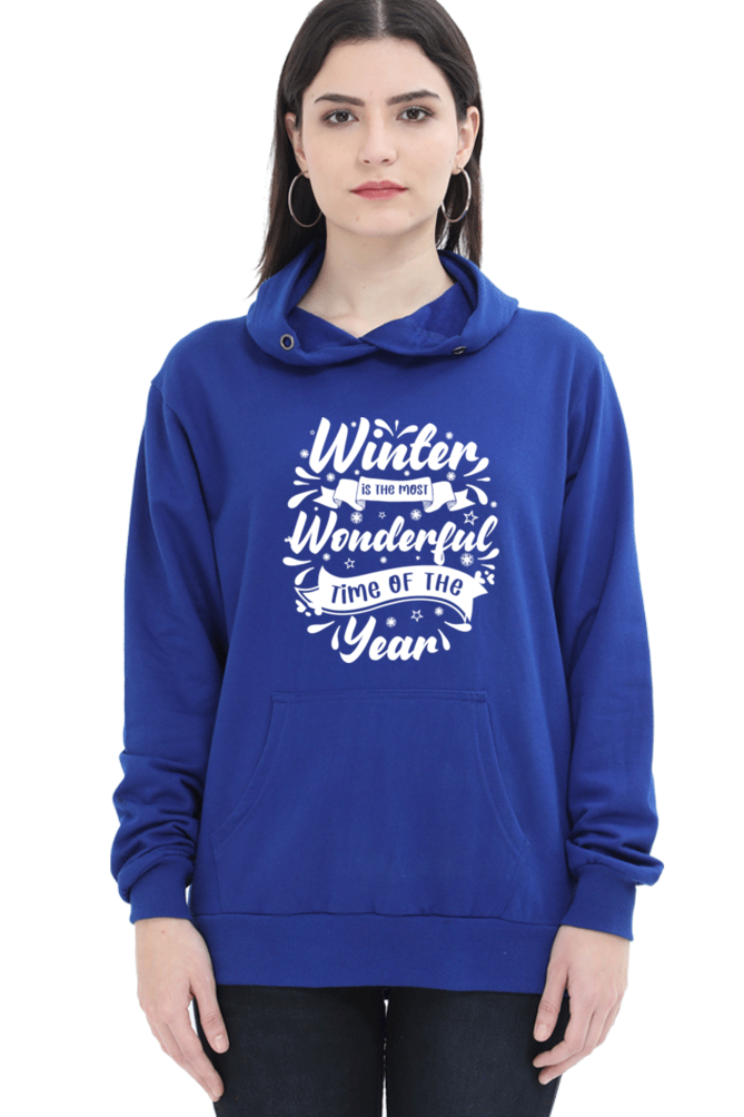 Winter is the most wonderful Darker Shade Hoodie Sweatshirt for Women